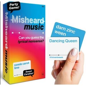 Misheard Music Party Card Game Lyrical Nonsense Guessing Game Lucky Egg 12+ NEW